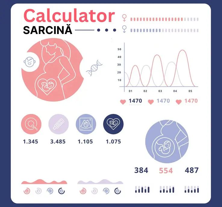 📊 Calculator sarcina pentru a afla data de naștere a bebelușului tău!